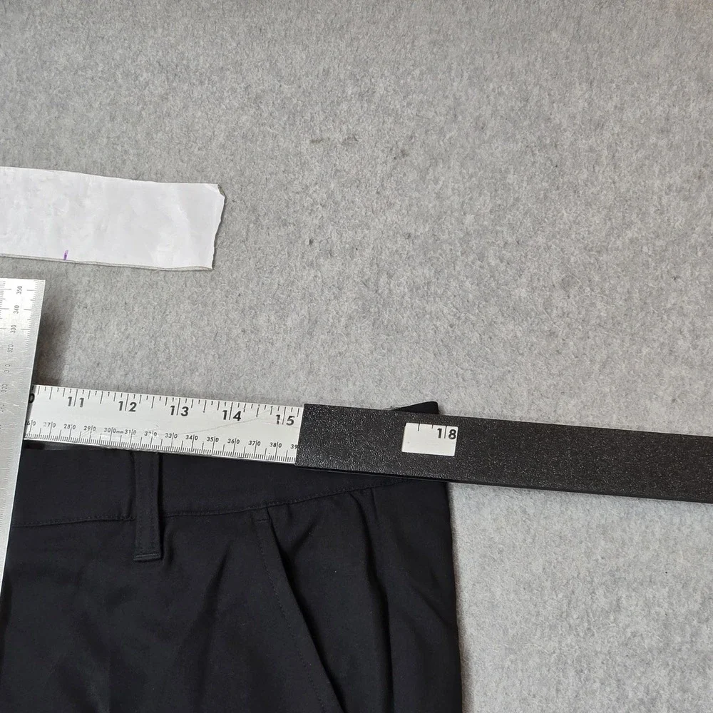 Adidas Men Pants 34X32 Black Dress Pants Golf Pants Logo 29